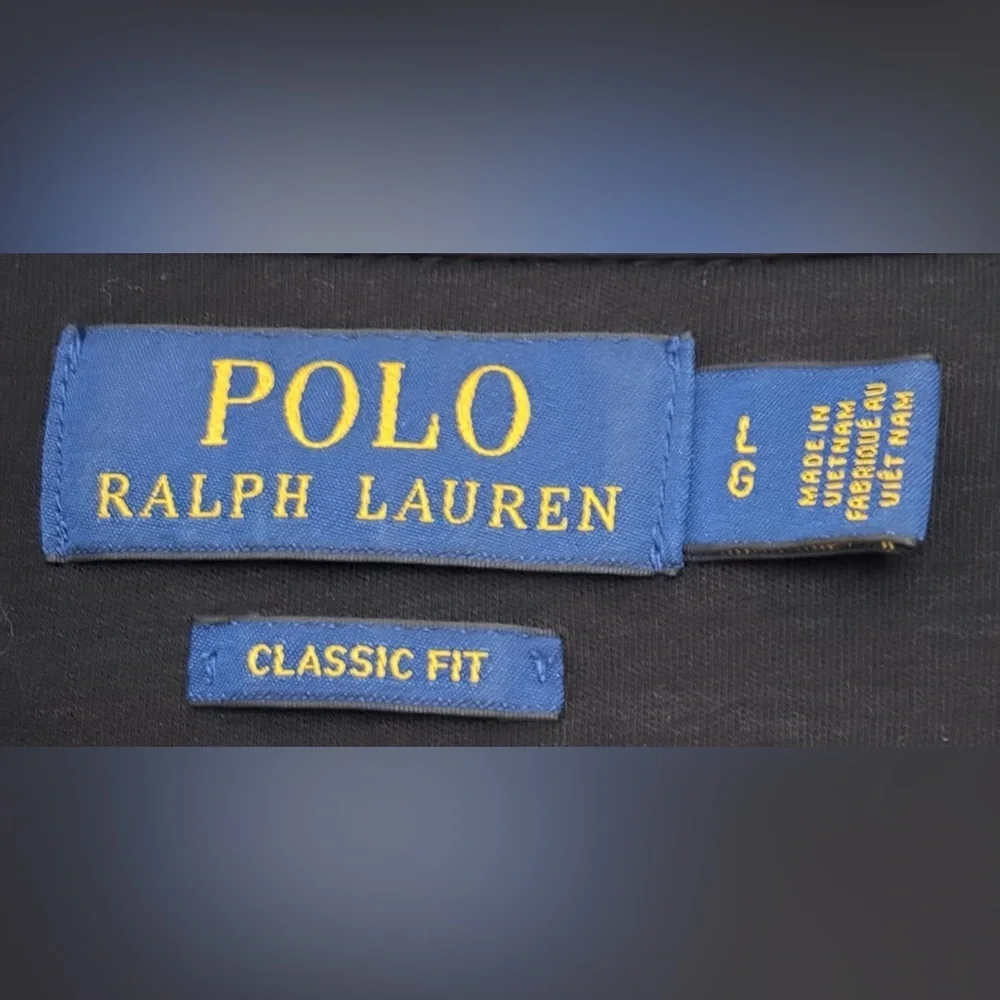 Polo by Ralph Lauren Black Long Sleeve Polo